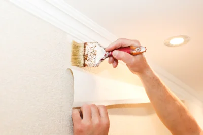 Pose de papier peint à Saint-Gaudent — revêtements muraux et toiles de verre